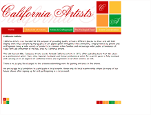 Tablet Screenshot of caartists.com